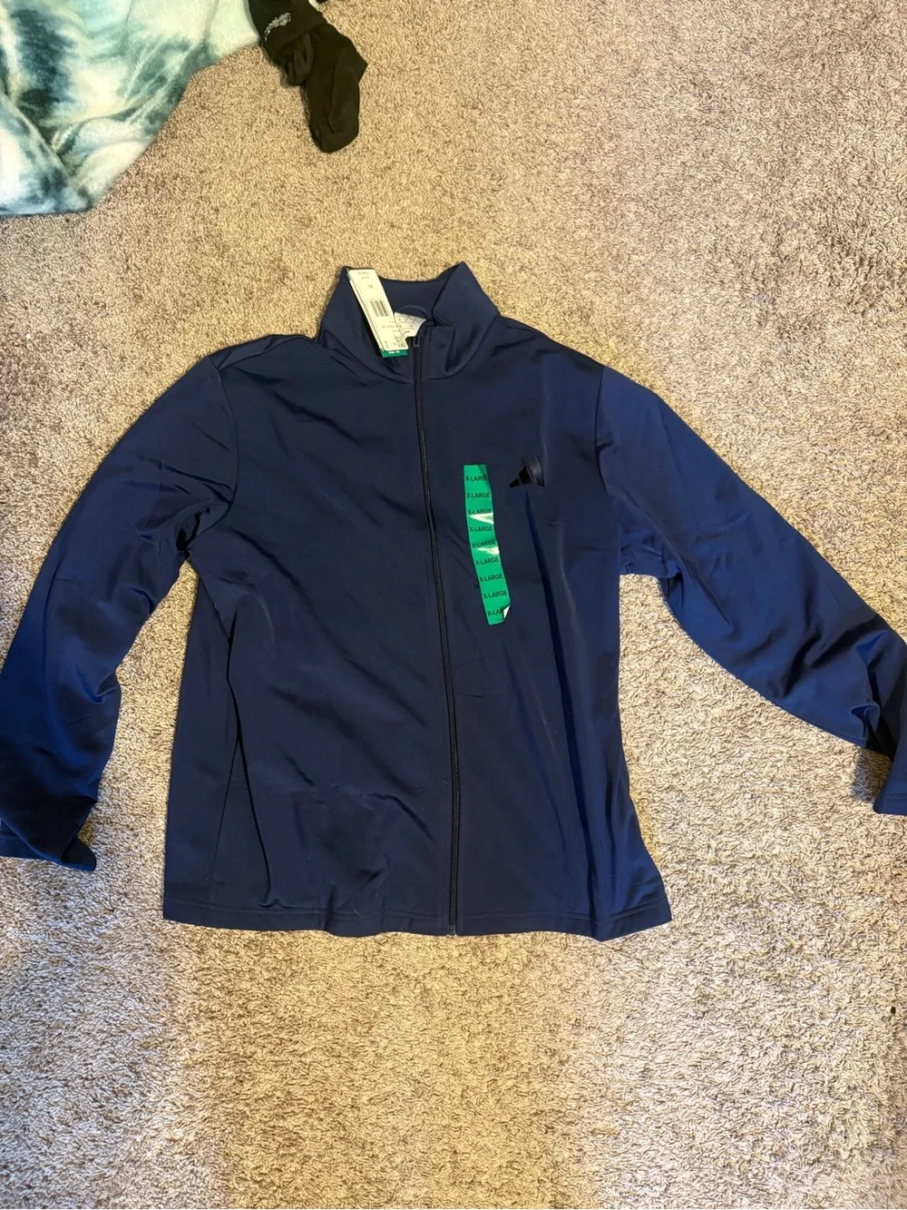 Adidas Navy Blue Athletic Set - pants and zip up - Picture 5 of 10